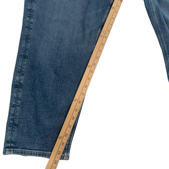 American Eagle Curvy Mom Jeans Size 20 Short Blue Stretch medium Wash Denim - Picture 9 of 15